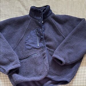 Free People Navy Hit the Slopes Fleece